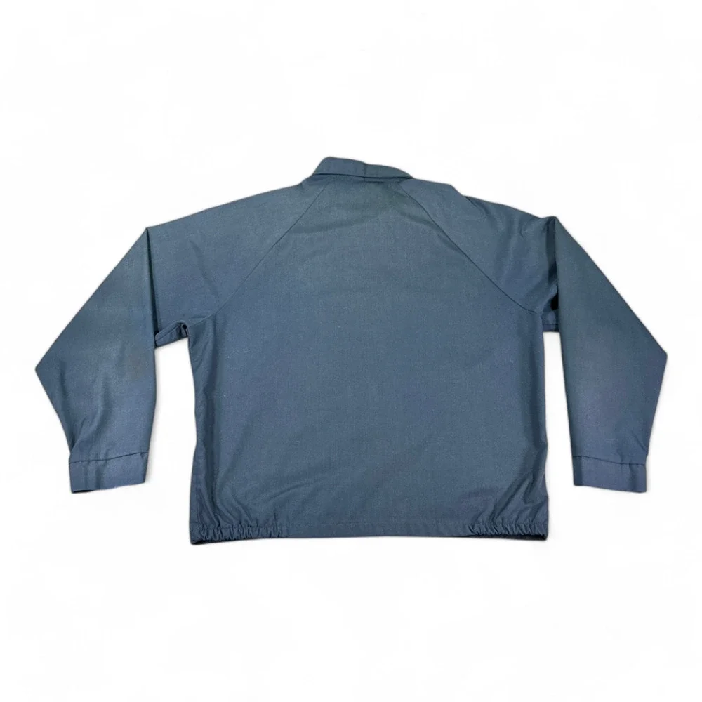Vintage JC Penney Jacket Adult EXTRA LARGE Blue Windbreaker Lightweight Zip 80s